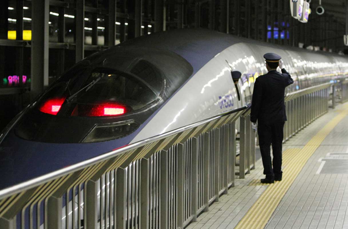 東海道新幹線京都駅　500系「のぞみ」