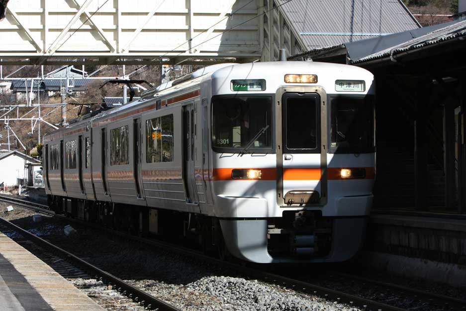 中央本線薮原駅　313系普通列車