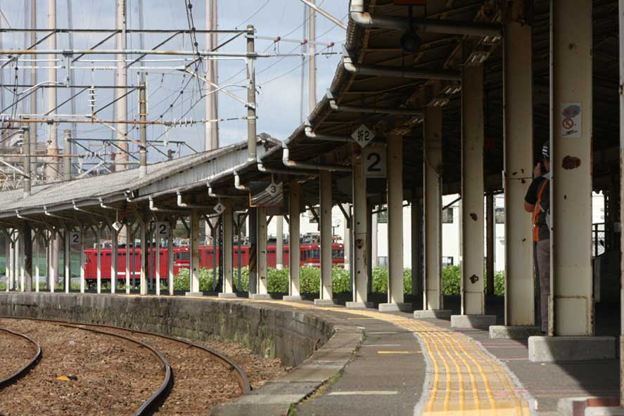 日豊本線鹿児島駅　鉄ちゃん小僧