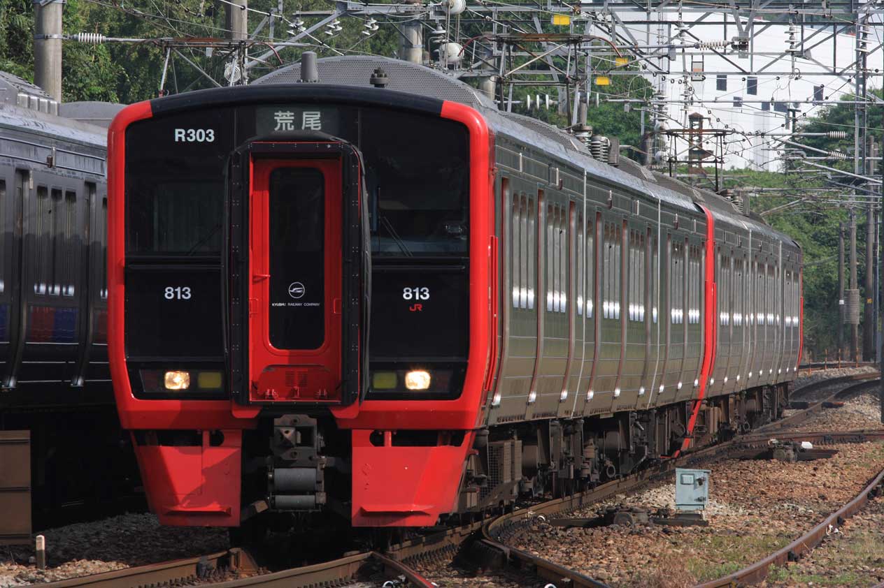 鹿児島本線原田駅入線　813系普通列車