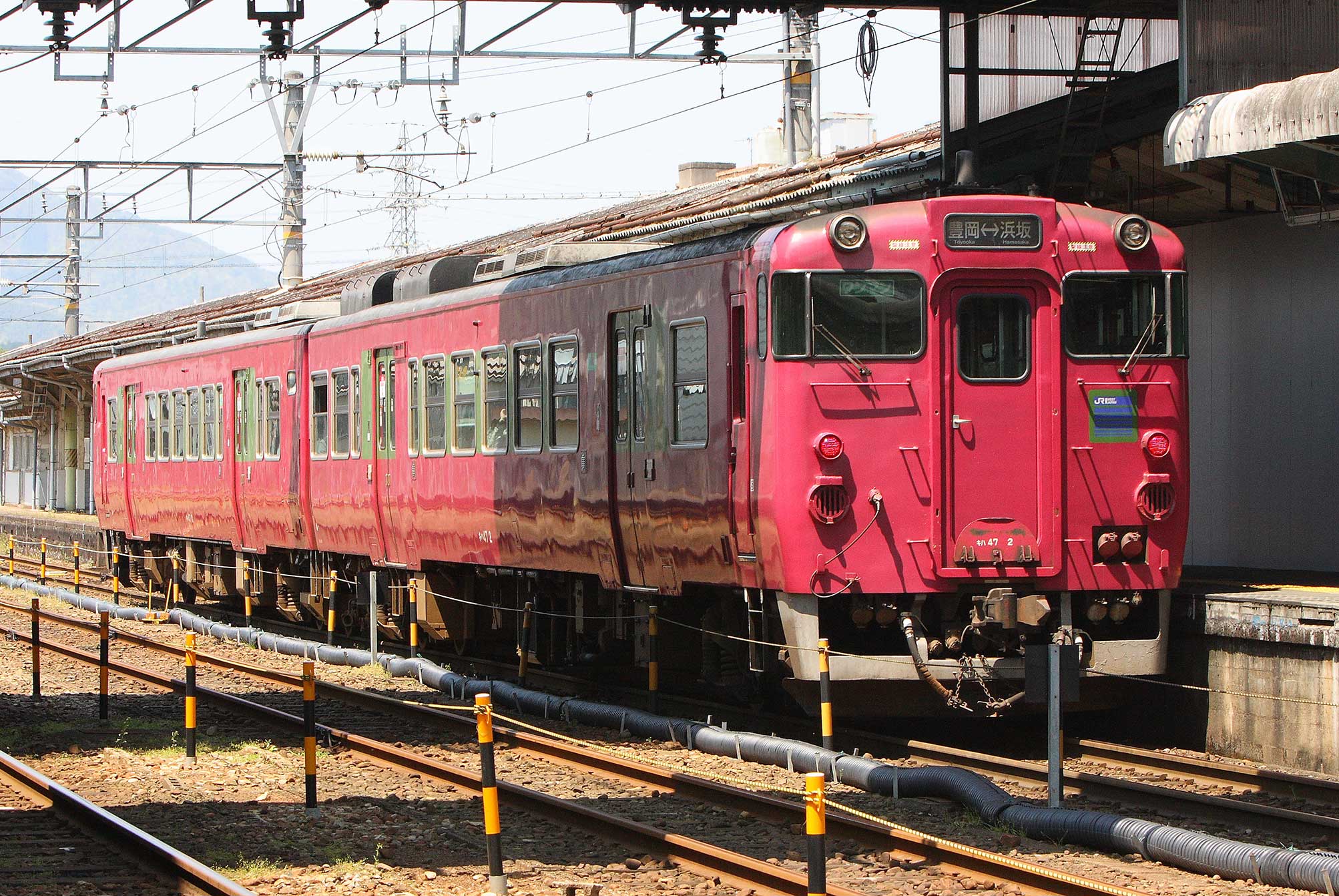 山陰本線豊岡駅　キハ40系普通列車