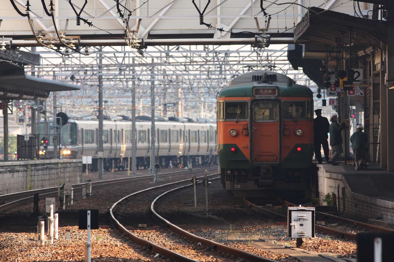 草津駅　113系国鉄色普通列車