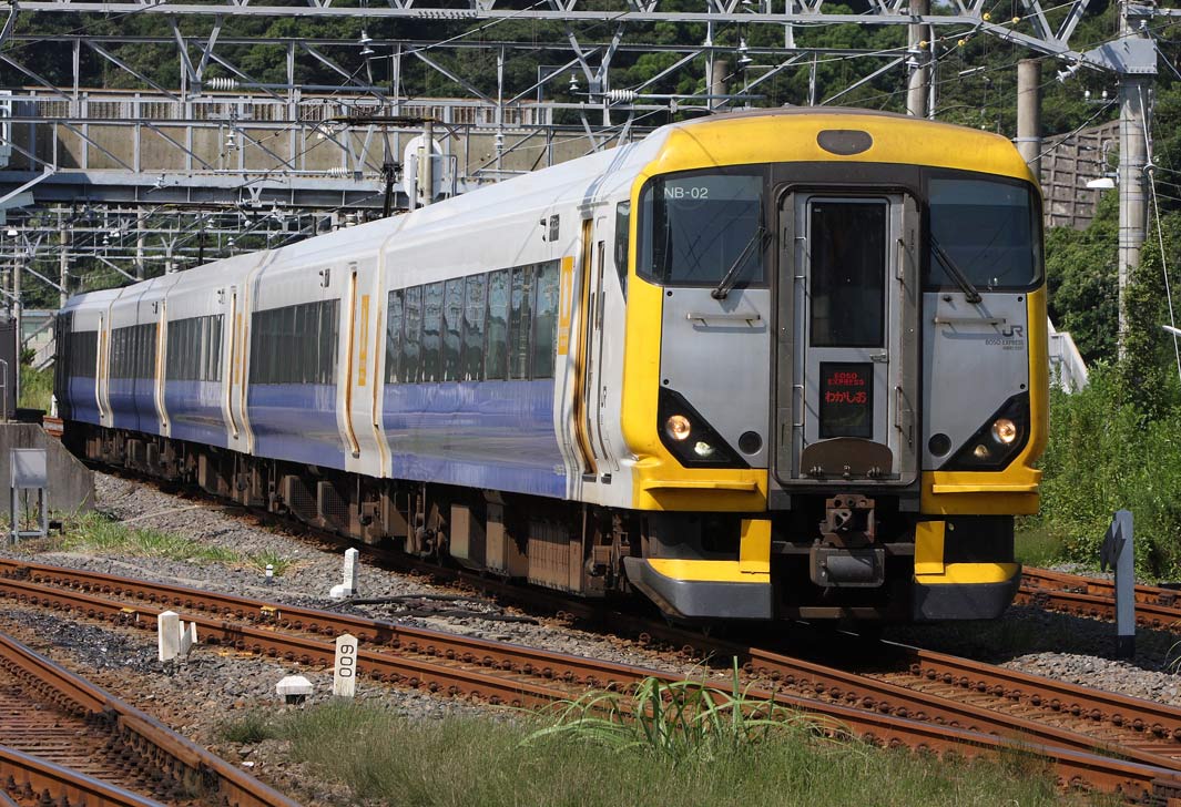 外房線勝浦駅　E257系500番台特急「わかしお」