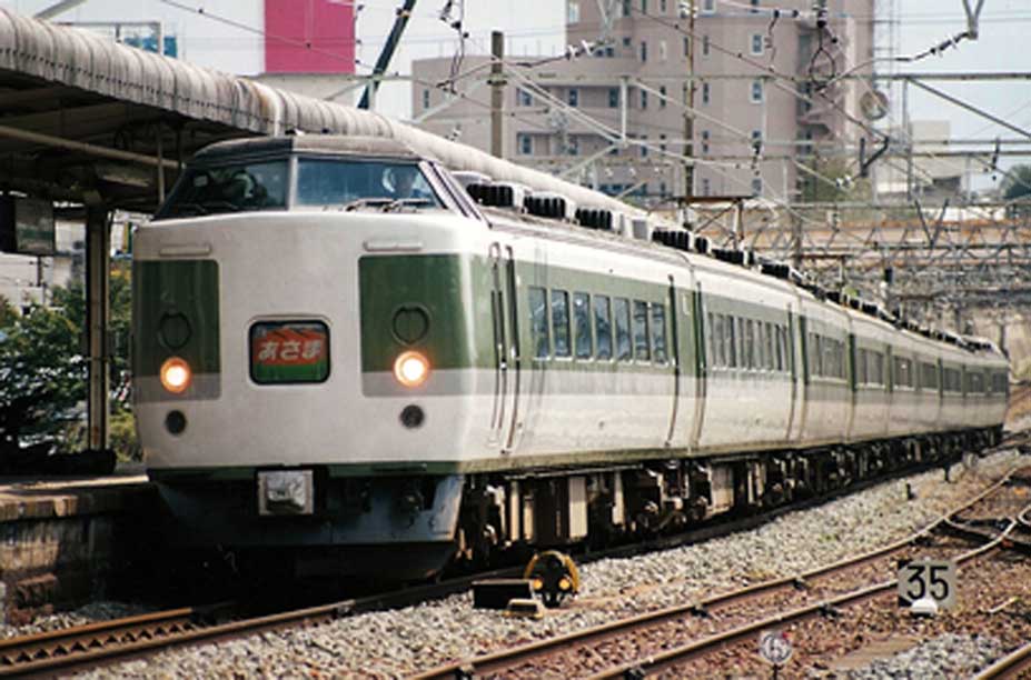 信越本線小諸駅　189系特急「あさま」