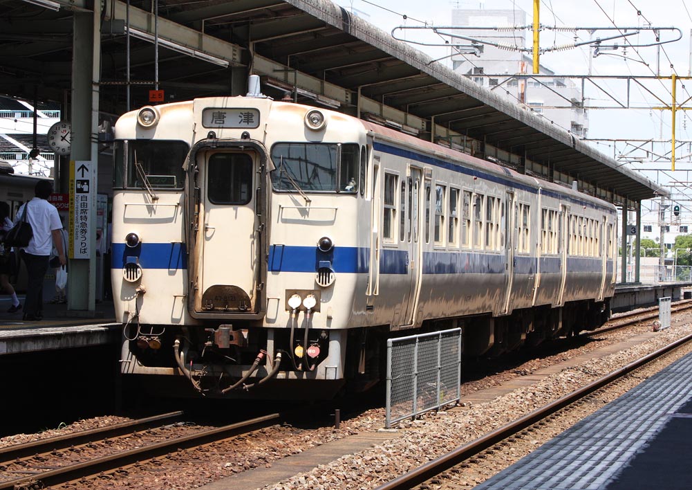 長崎本線佐賀駅　キハ47系普通列車