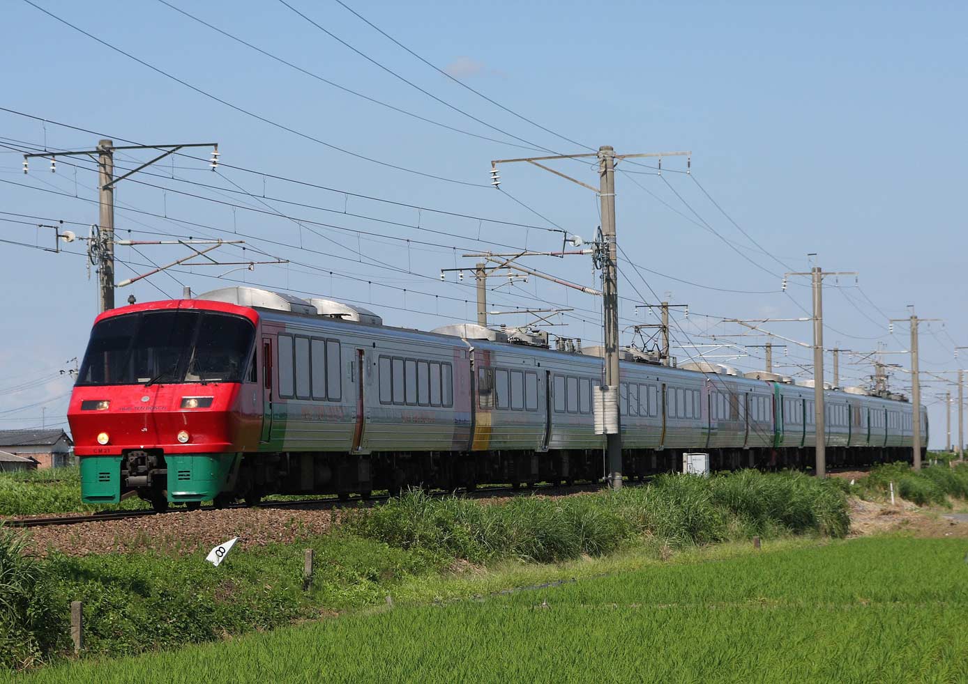 長崎本線鍋島－久保田　783系特急「ハウステンボス＋みどり」