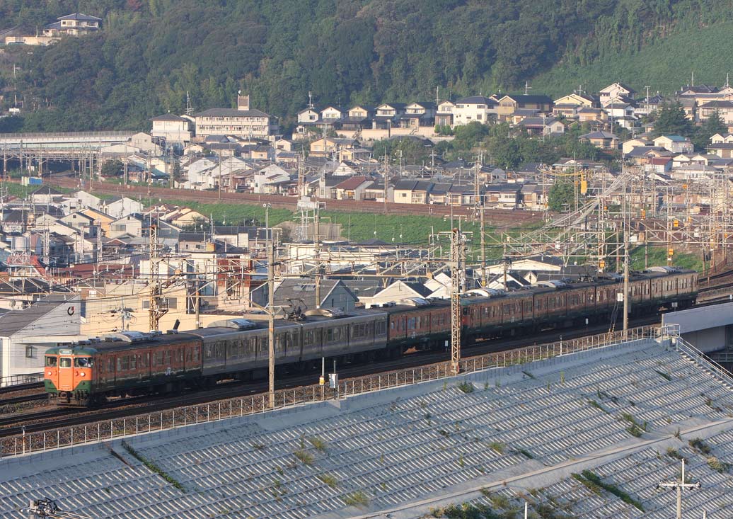 東海道本線京都－大津　113系普通列車