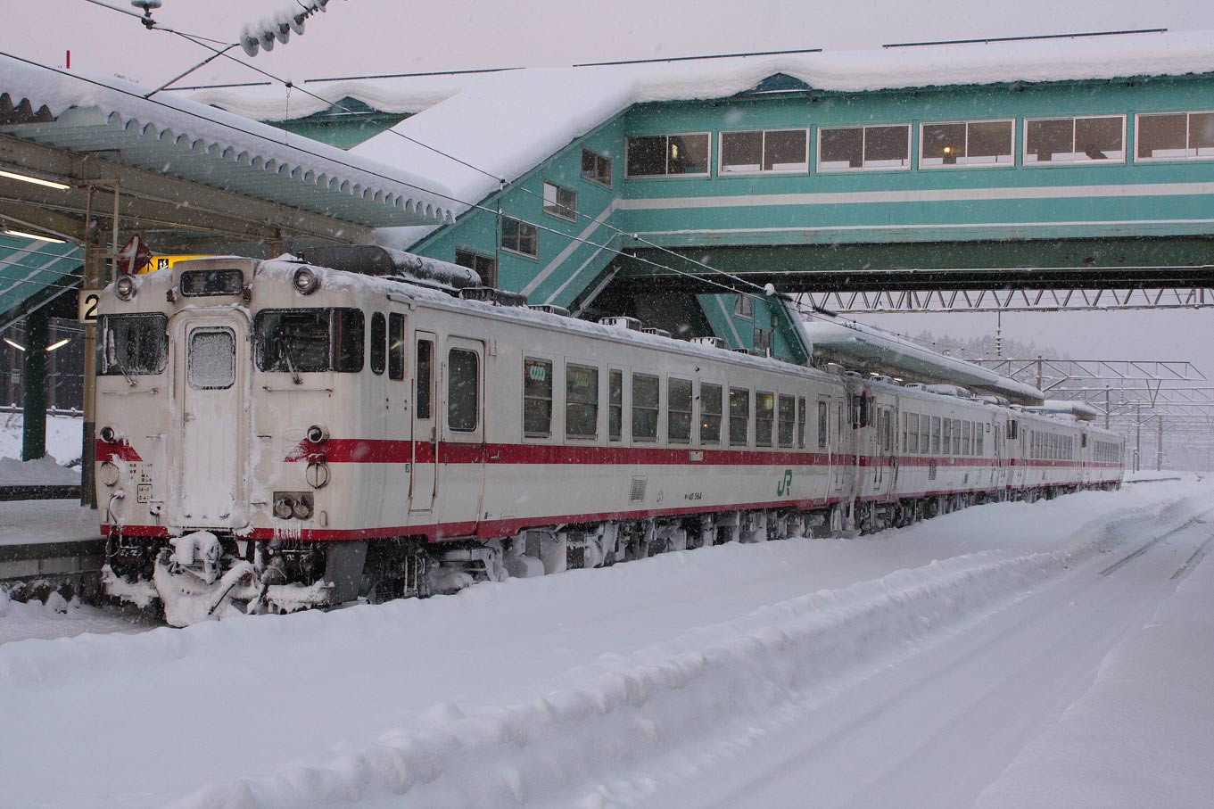 野辺地駅　キハ40系大湊線普通列車