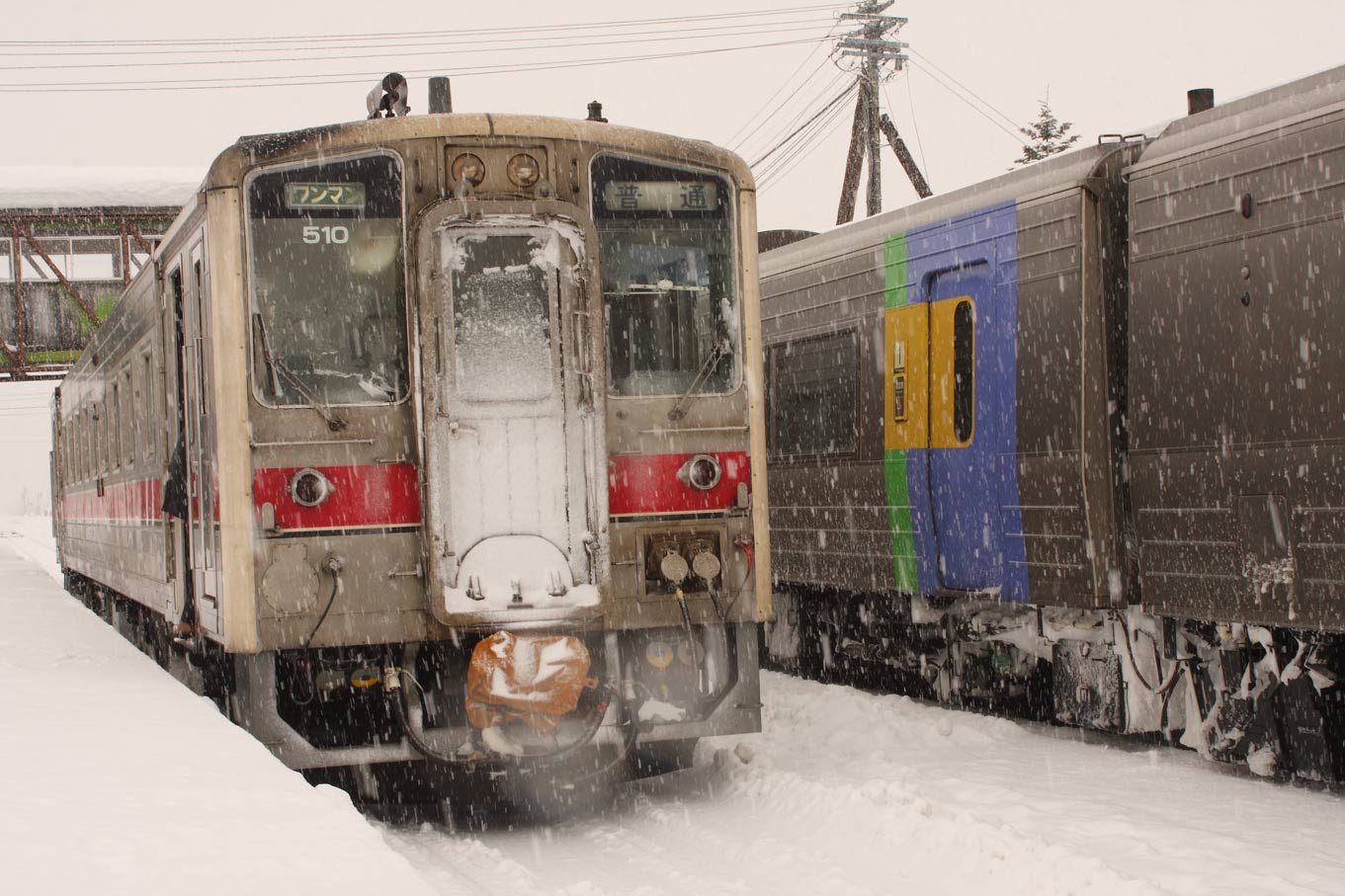 宗谷本線幌延駅　キハ54系普通列車