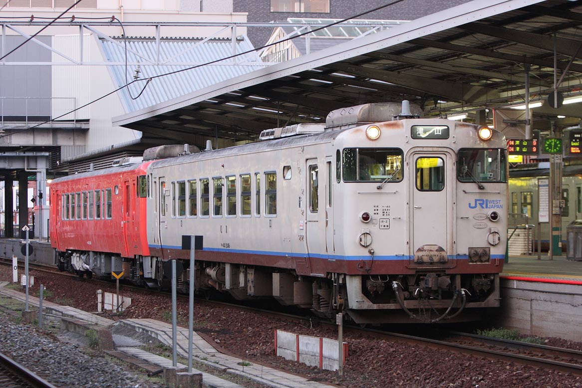 岡山駅　津山線キハ40系普通列車