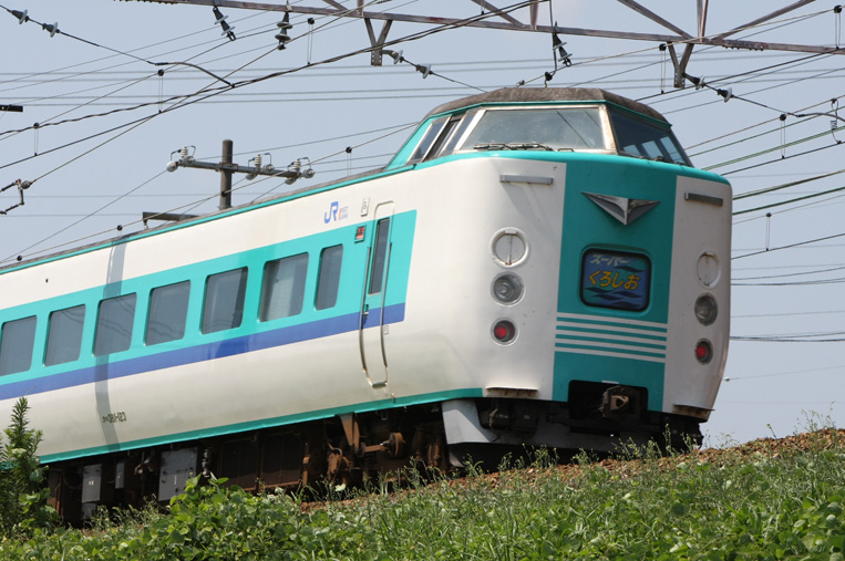 東海道本線山崎－島本　381系特急「スーパーくろしお」