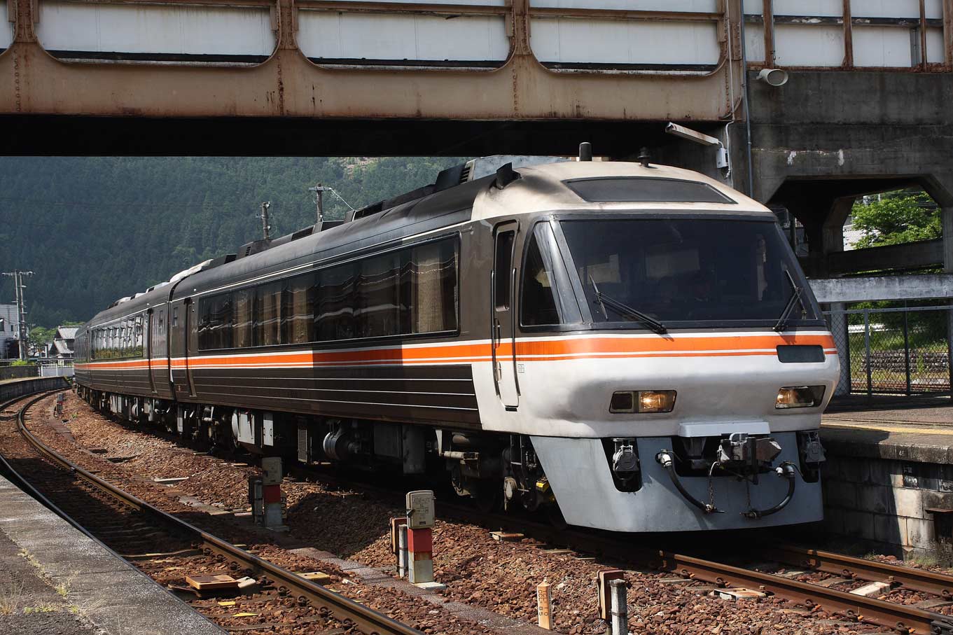 高山本線飛騨金山駅　キハ85系特急「（ワイドビュー）ひだ」