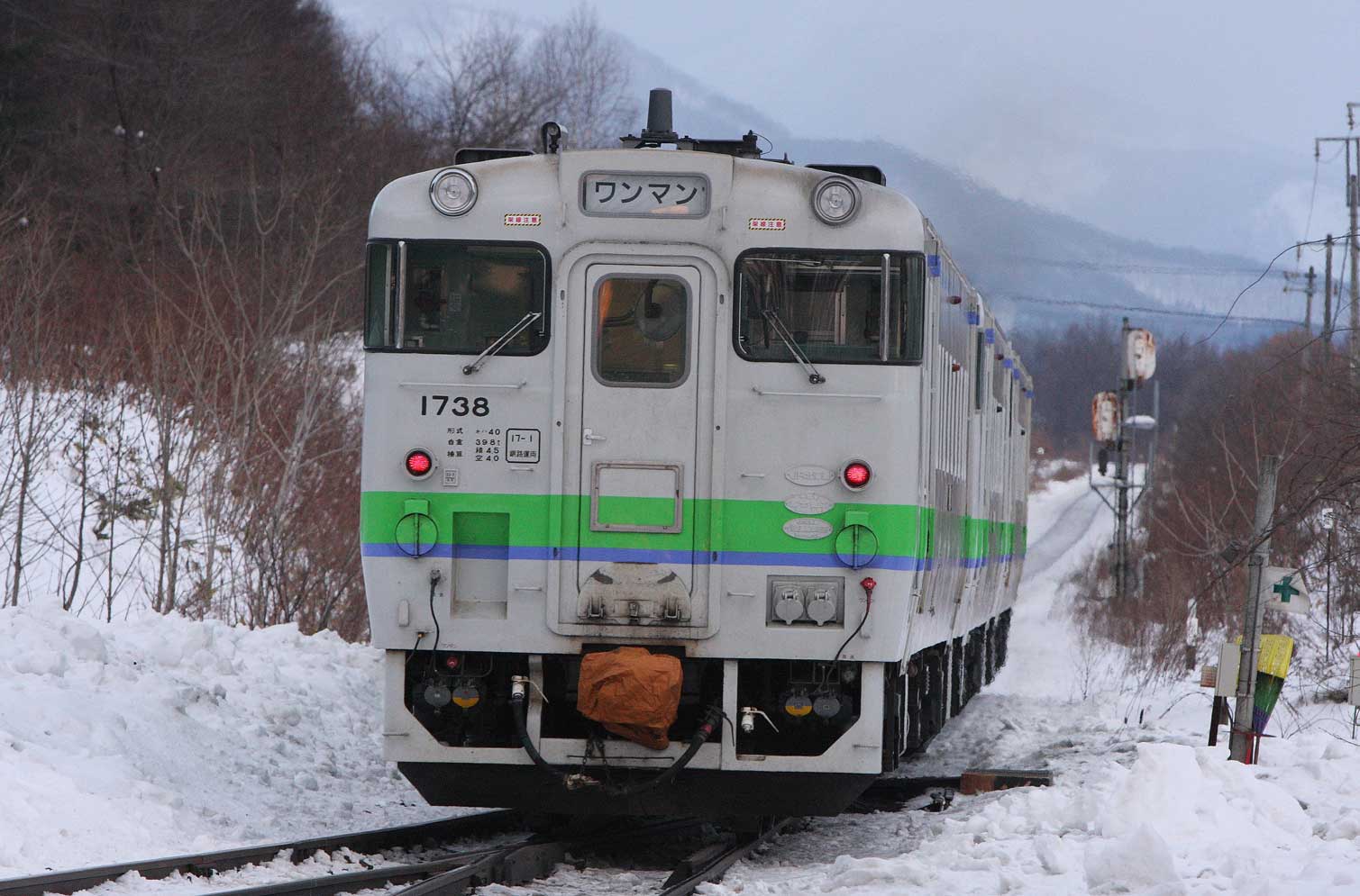 根室本線御影－羽帯　キハ40系普通列車