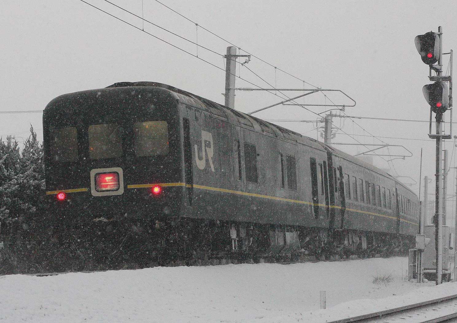 北陸本線水橋－東富山　24系客車寝台特急「トワイライトエクスプレス」