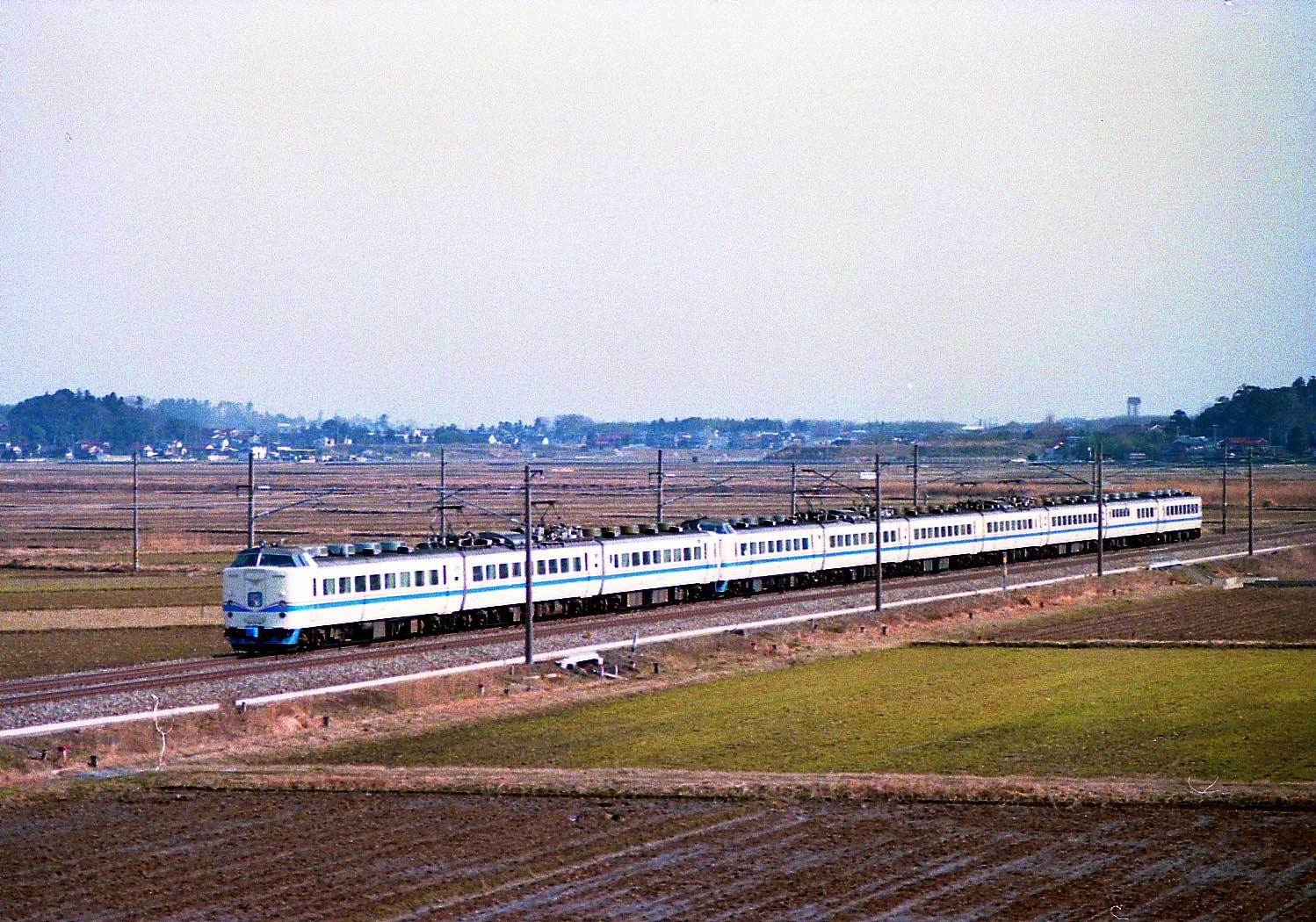 北陸本線加賀温泉－動橋　485系特急「スーパー雷鳥」